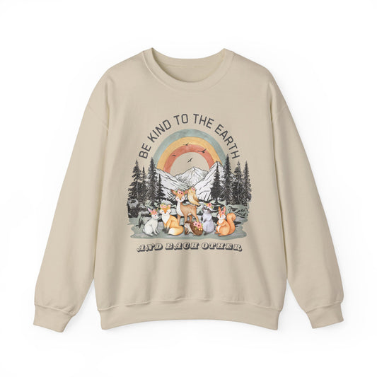 Be Kind to the Earth and Each Other - Crewneck Sweatshirt